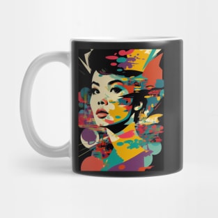 Modern woman in pop-art style Mug